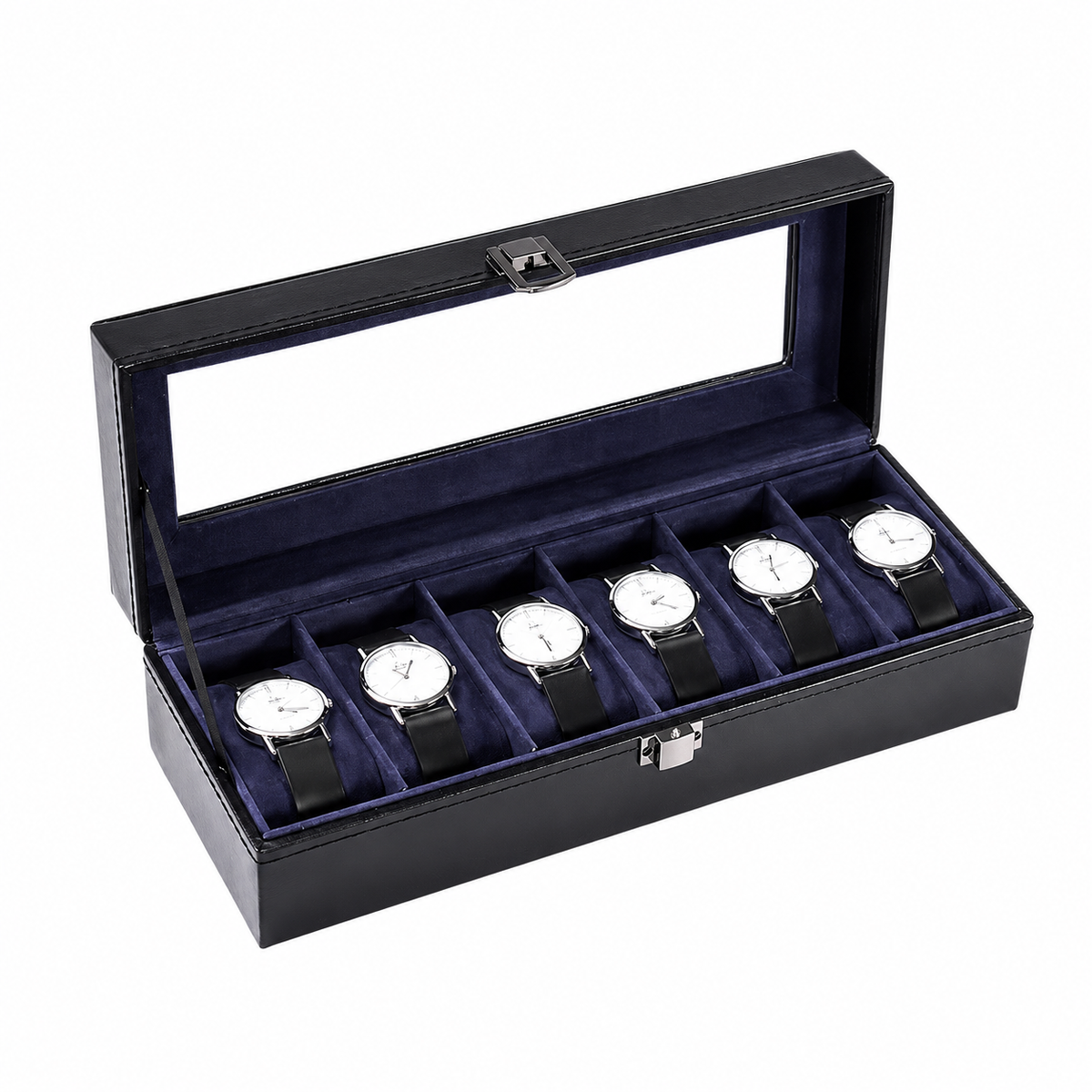Boîte à Montres – Cuir Bleu