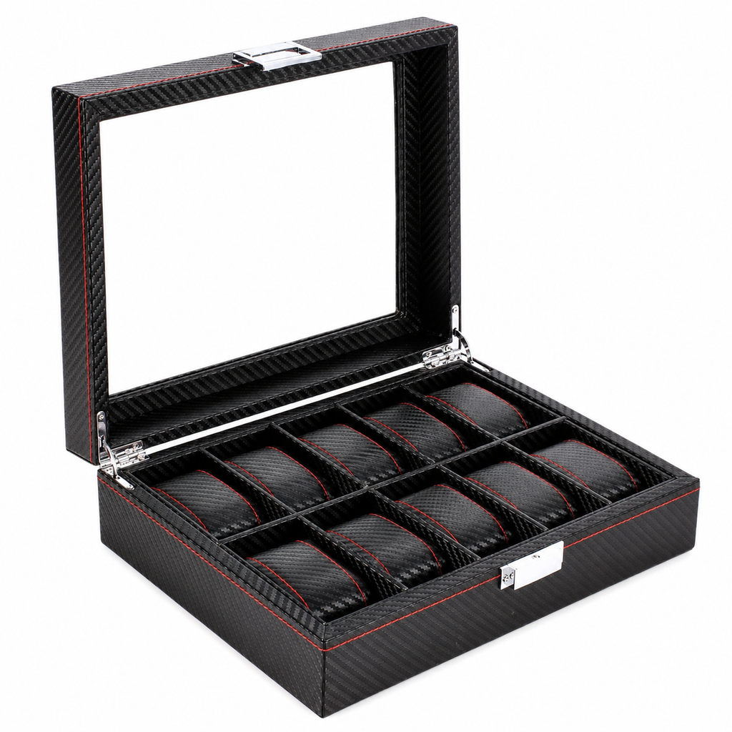 Coffret Montres – Effet Carbone