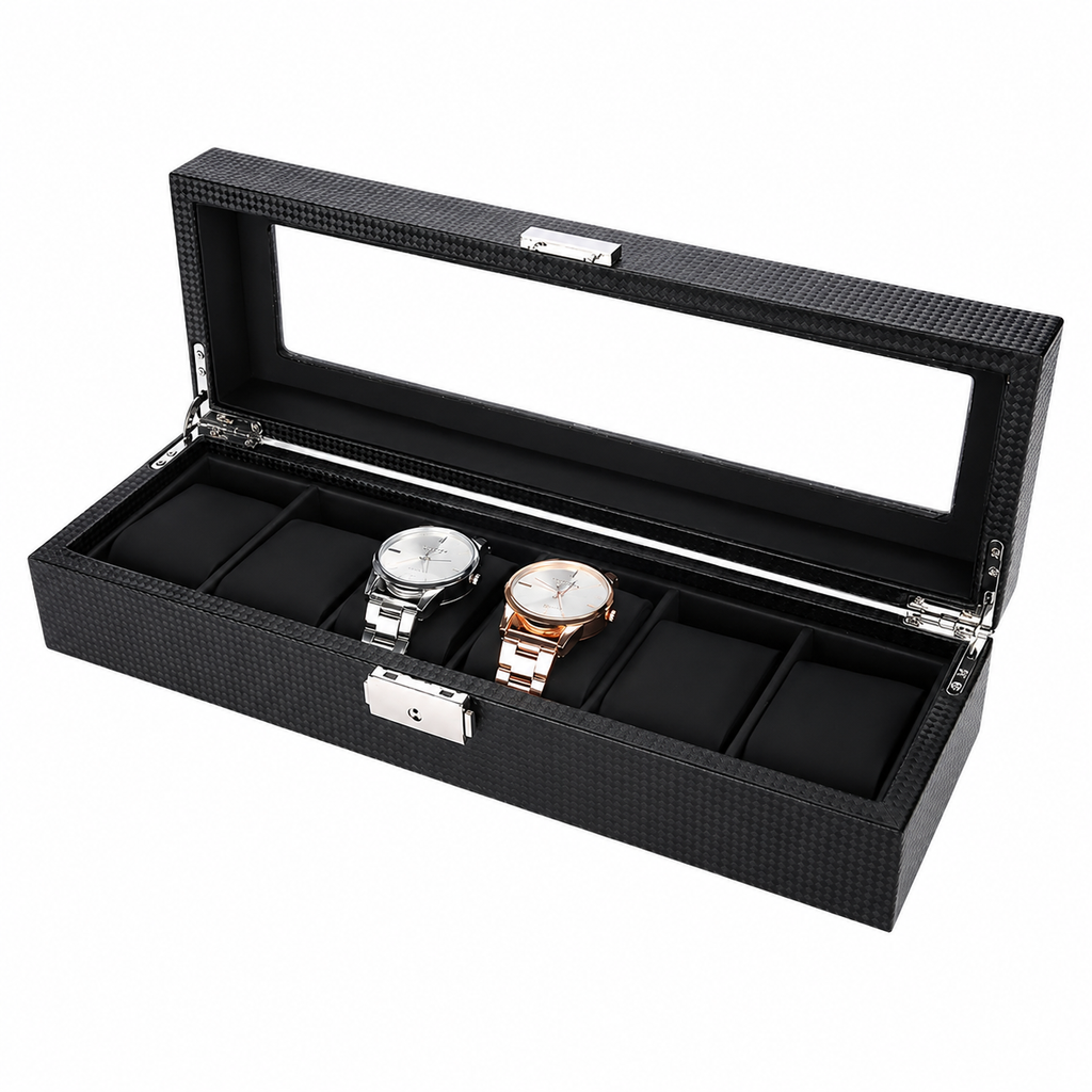 Coffret Montres – Effet Carbone