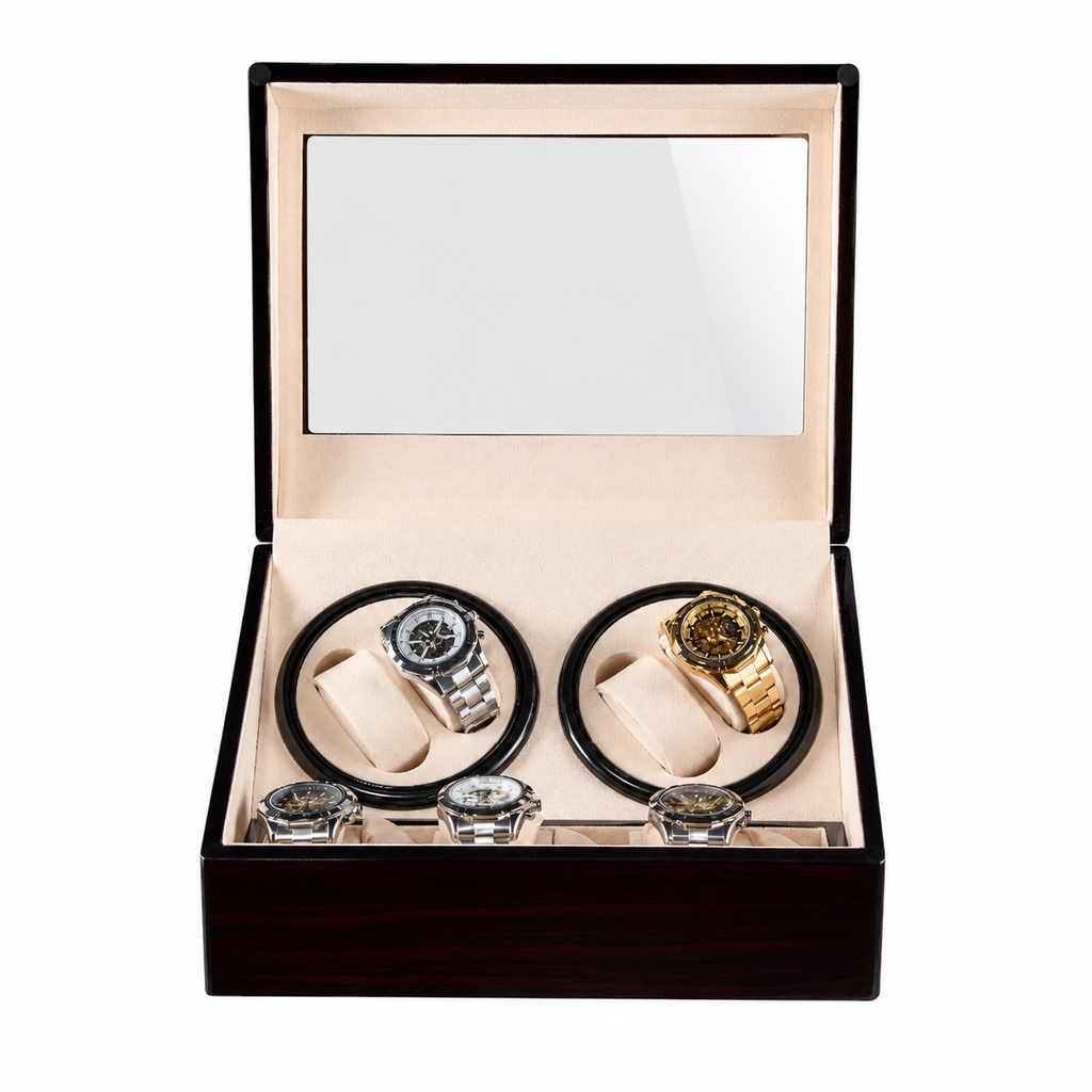 Remontoir 4 Montres – Finition Bois
