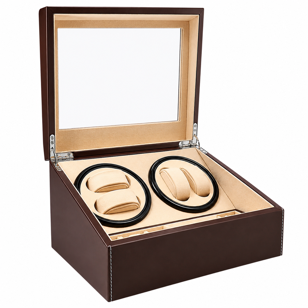 Remontoir 4 Montres – Effet Cuir